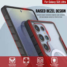 Load image into Gallery viewer, Punkcase S25 Ultra Armor Stealth Case Protective Military Grade Multilayer Cover [Red]
