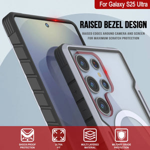 Punkcase S25 Ultra Armor Stealth Case Protective Military Grade Multilayer Cover [White]