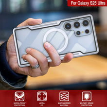 Load image into Gallery viewer, Punkcase S25 Ultra Armor Stealth Case Protective Military Grade Multilayer Cover [White]
