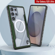 Load image into Gallery viewer, Punkcase S25 Ultra Armor Stealth Case Protective Military Grade Multilayer Cover [Dark Green]
