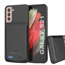 Load image into Gallery viewer, PunkJuice S21 Battery Case Black - Portable Charging Power Juice Bank with 4800mAh
