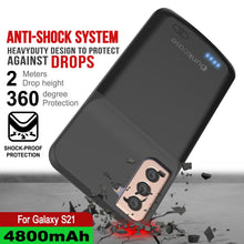 Load image into Gallery viewer, PunkJuice S21 Battery Case Black - Portable Charging Power Juice Bank with 4800mAh
