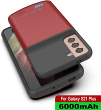 Load image into Gallery viewer, PunkJuice S21+ Plus Battery Case Red - Portable Charging Power Juice Bank with 6000mAh

