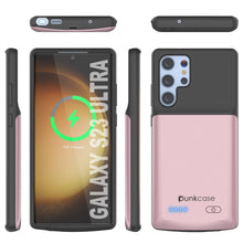 Load image into Gallery viewer, PunkJuice S24 Ultra Battery Case Rose-Gold - Portable Charging Power Juice Bank with 4500mAh
