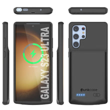 Load image into Gallery viewer, PunkJuice S23 Ultra Battery Case Black - Portable Charging Power Juice Bank with 4800mAh
