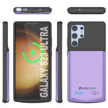 Load image into Gallery viewer, PunkJuice S24 Ultra Battery Case Purple - Portable Charging Power Juice Bank with 4500mAh
