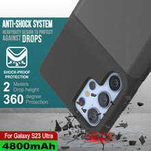 Load image into Gallery viewer, PunkJuice S23 Ultra Battery Case Grey - Portable Charging Power Juice Bank with 4800mAh
