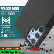 Load image into Gallery viewer, PunkJuice S23 Ultra Battery Case Black - Portable Charging Power Juice Bank with 4800mAh
