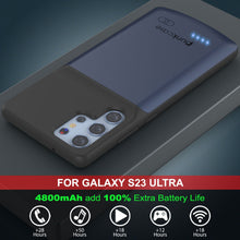 Load image into Gallery viewer, PunkJuice S23 Ultra Battery Case Blue - Portable Charging Power Juice Bank with 4800mAh
