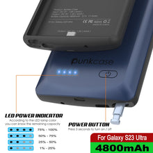 Load image into Gallery viewer, PunkJuice S23 Ultra Battery Case Blue - Portable Charging Power Juice Bank with 4800mAh
