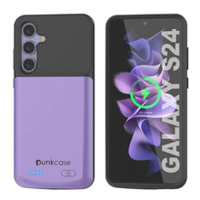 Load image into Gallery viewer, PunkJuice S24 Battery Case Purple - Portable Charging Power Juice Bank with 4500mAh
