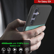 Load image into Gallery viewer, PunkJuice S24 Battery Case Teal - Portable Charging Power Juice Bank with 4500mAh
