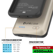 Load image into Gallery viewer, PunkJuice S24 Battery Case Silver - Portable Charging Power Juice Bank with 4500mAh
