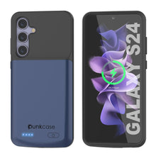 Load image into Gallery viewer, PunkJuice S24 Battery Case Blue - Portable Charging Power Juice Bank with 4500mAh
