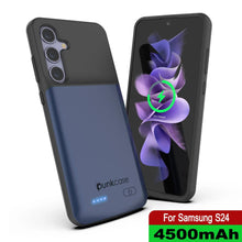 Load image into Gallery viewer, PunkJuice S24 Battery Case Blue - Portable Charging Power Juice Bank with 4500mAh
