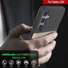 Load image into Gallery viewer, PunkJuice S24 Battery Case Silver - Portable Charging Power Juice Bank with 4500mAh
