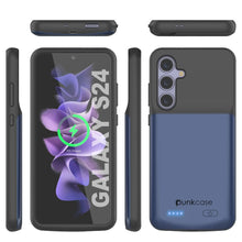 Load image into Gallery viewer, PunkJuice S24 Battery Case Blue - Portable Charging Power Juice Bank with 4500mAh
