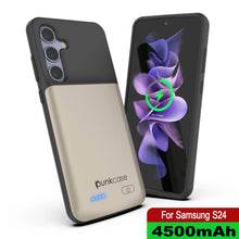Load image into Gallery viewer, PunkJuice S24 Battery Case Silver - Portable Charging Power Juice Bank with 4500mAh
