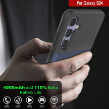 Load image into Gallery viewer, PunkJuice S24 Battery Case Blue - Portable Charging Power Juice Bank with 4500mAh
