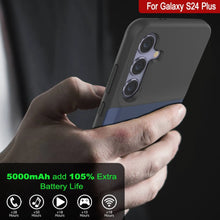 Load image into Gallery viewer, PunkJuice S24+ Plus Battery Case Blue - Portable Charging Power Juice Bank with 5000mAh
