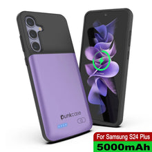 Load image into Gallery viewer, PunkJuice S24+ Plus Battery Case Purple - Portable Charging Power Juice Bank with 5000mAh
