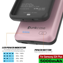 Load image into Gallery viewer, PunkJuice S24+ Plus Battery Case Rose-Gold - Portable Charging Power Juice Bank with 5000mAh
