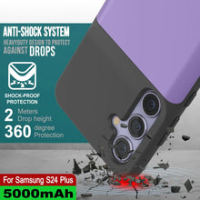 Load image into Gallery viewer, PunkJuice S24+ Plus Battery Case Purple - Portable Charging Power Juice Bank with 5000mAh
