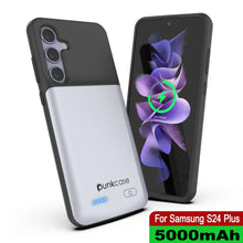 Load image into Gallery viewer, PunkJuice S24+ Plus Battery Case White - Portable Charging Power Juice Bank with 5000mAh
