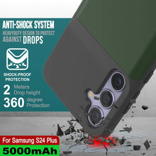 Load image into Gallery viewer, PunkJuice S24+ Plus Battery Case Green - Portable Charging Power Juice Bank with 5000mAh
