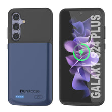 Load image into Gallery viewer, PunkJuice S24+ Plus Battery Case Blue - Portable Charging Power Juice Bank with 5000mAh
