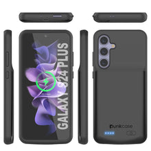 Load image into Gallery viewer, PunkJuice S24+ Plus Battery Case Black - Portable Charging Power Juice Bank with 5000mAh
