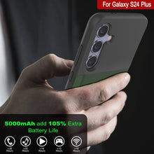 Load image into Gallery viewer, PunkJuice S24+ Plus Battery Case Green - Portable Charging Power Juice Bank with 5000mAh
