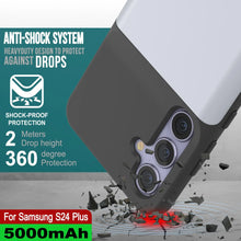 Load image into Gallery viewer, PunkJuice S24+ Plus Battery Case White - Portable Charging Power Juice Bank with 5000mAh
