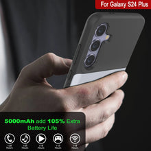 Load image into Gallery viewer, PunkJuice S24+ Plus Battery Case White - Portable Charging Power Juice Bank with 5000mAh
