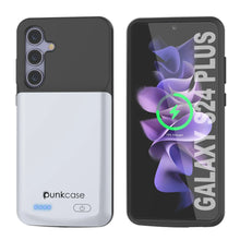 Load image into Gallery viewer, PunkJuice S24+ Plus Battery Case White - Portable Charging Power Juice Bank with 5000mAh
