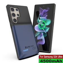 Load image into Gallery viewer, PunkJuice S24 Ultra Battery Case Blue - Portable Charging Power Juice Bank with 4500mAh
