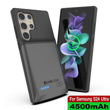 Load image into Gallery viewer, PunkJuice S24 Ultra Battery Case Grey - Portable Charging Power Juice Bank with 4500mAh
