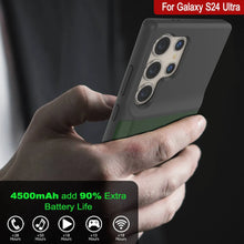 Load image into Gallery viewer, PunkJuice S24 Ultra Battery Case Green - Portable Charging Power Juice Bank with 4500mAh
