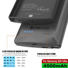 Load image into Gallery viewer, PunkJuice S24 Ultra Battery Case Grey - Portable Charging Power Juice Bank with 4500mAh
