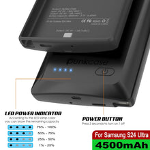 Load image into Gallery viewer, PunkJuice S24 Ultra Battery Case Black - Portable Charging Power Juice Bank with 4500mAh
