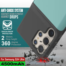 Load image into Gallery viewer, PunkJuice S24 Ultra Battery Case Teal - Portable Charging Power Juice Bank with 4500mAh
