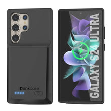 Load image into Gallery viewer, PunkJuice S24 Ultra Battery Case Black - Portable Charging Power Juice Bank with 4500mAh
