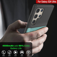 Load image into Gallery viewer, PunkJuice S24 Ultra Battery Case Teal - Portable Charging Power Juice Bank with 4500mAh
