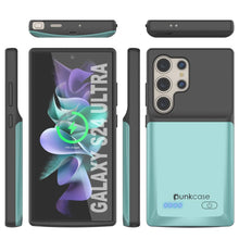 Load image into Gallery viewer, PunkJuice S24 Ultra Battery Case Teal - Portable Charging Power Juice Bank with 4500mAh
