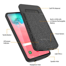 Load image into Gallery viewer, PunkJuice S10 Battery Case Black - Fast Charging Power Juice Bank with 4700mAh
