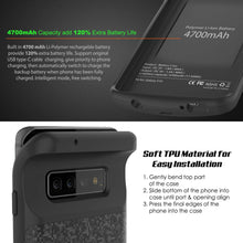 Load image into Gallery viewer, PunkJuice S10 Battery Case Black - Fast Charging Power Juice Bank with 4700mAh
