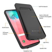 Load image into Gallery viewer, PunkJuice S10 Battery Case Reg. Black - Fast Charging Power Juice Bank with 4700mAh
