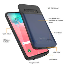 Load image into Gallery viewer, PunkJuice S10 Battery Case Reg. Blue - Fast Charging Power Juice Bank with 4700mAh
