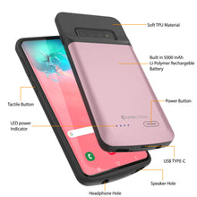 Load image into Gallery viewer, PunkJuice S10+ Plus Battery Case Rose - Fast Charging Power Juice Bank with 5000mAh
