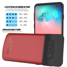 Load image into Gallery viewer, PunkJuice S10+ Plus Battery Case Red - Fast Charging Power Juice Bank with 5000mAh
